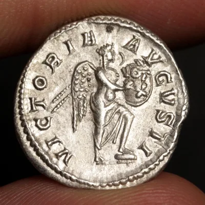 Severus Alexander Denarius 228AD Ancient Roman Empire Silver Coin - VICTORIA AVGVSTI