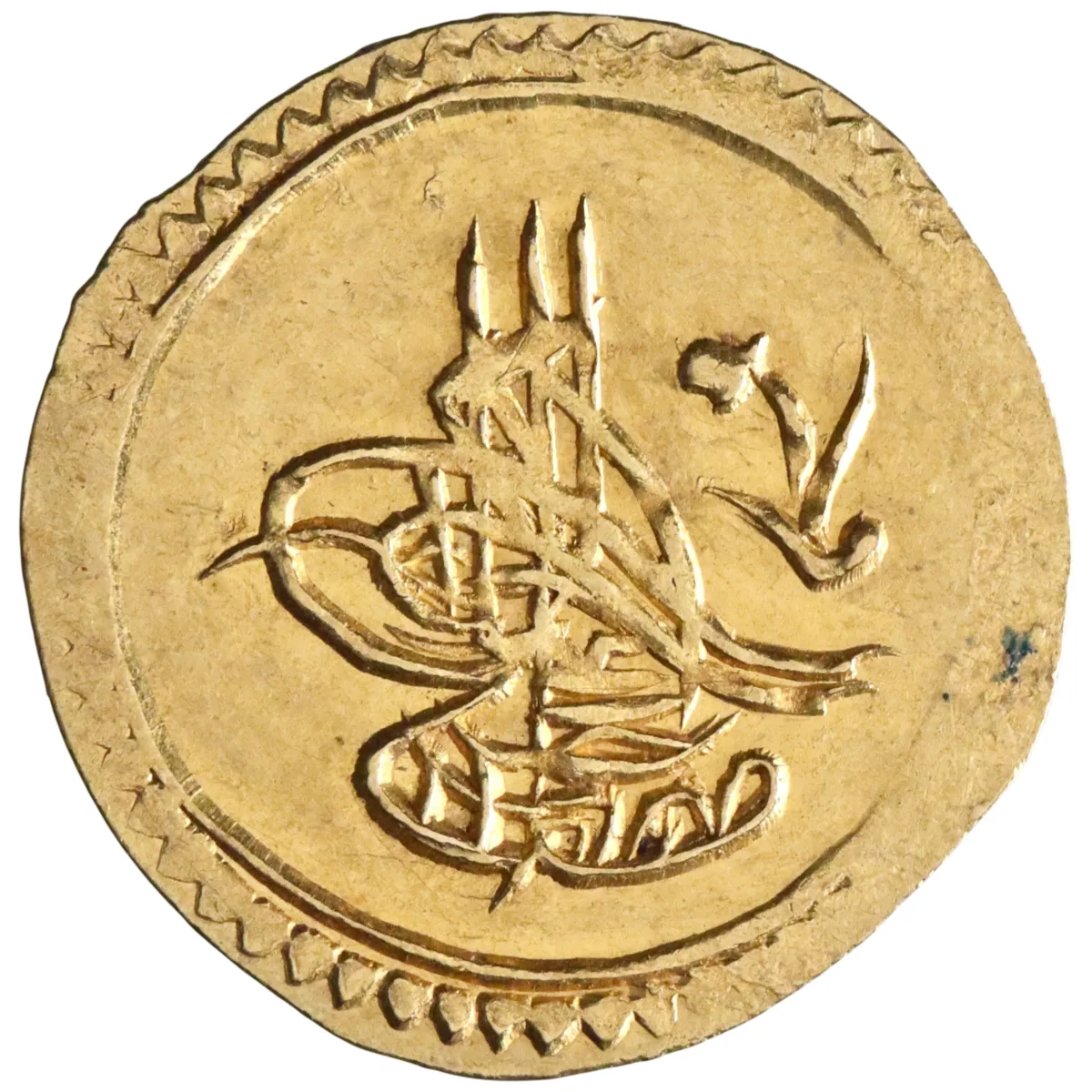 Ottoman: Mustafa IV (1807-1808), gold 1/4 findik (0.78g), Qustantiniya (Constantinople) mint, AH 1222 (1807 CE), regnal year 2.