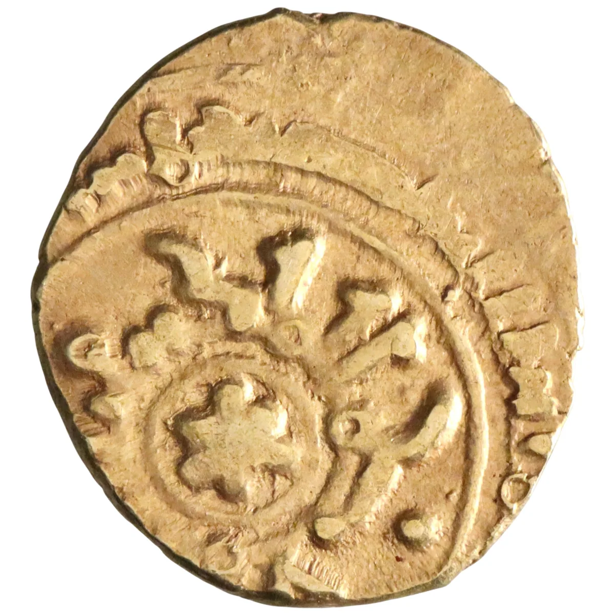 Sicily: Tancred (1189-1194), gold tari (1.27g), Siqiliya (Sicily), 1189-1194 CE. Tancred cited with Arabic title al-Mu'azzam.