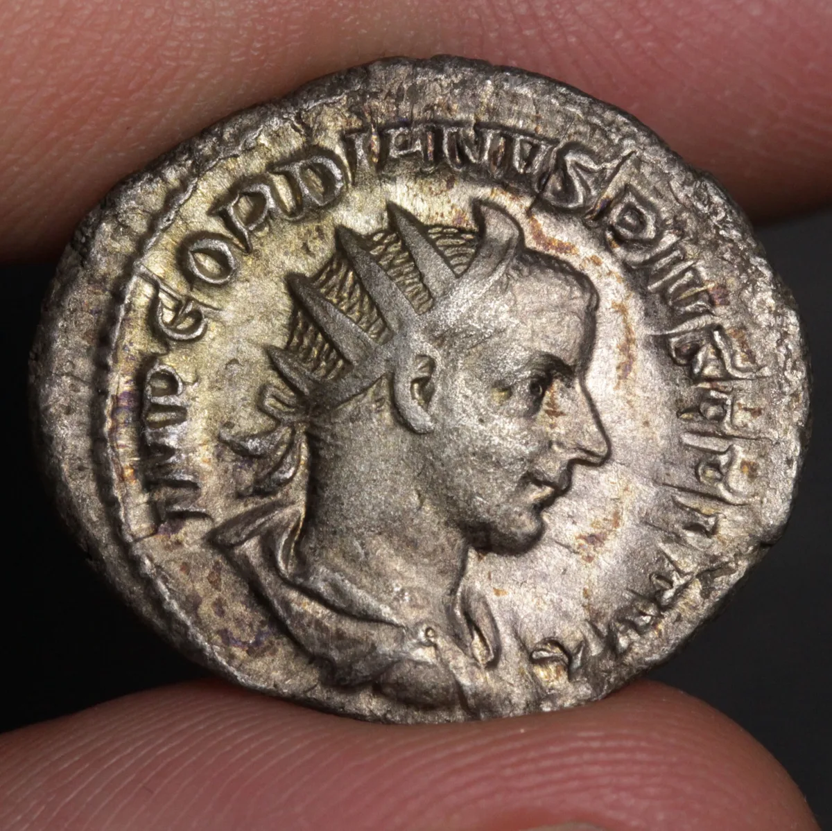 Gordian III Antoninianus 241AD Ancient Roman Empire Silver Coin - Sol Reverse