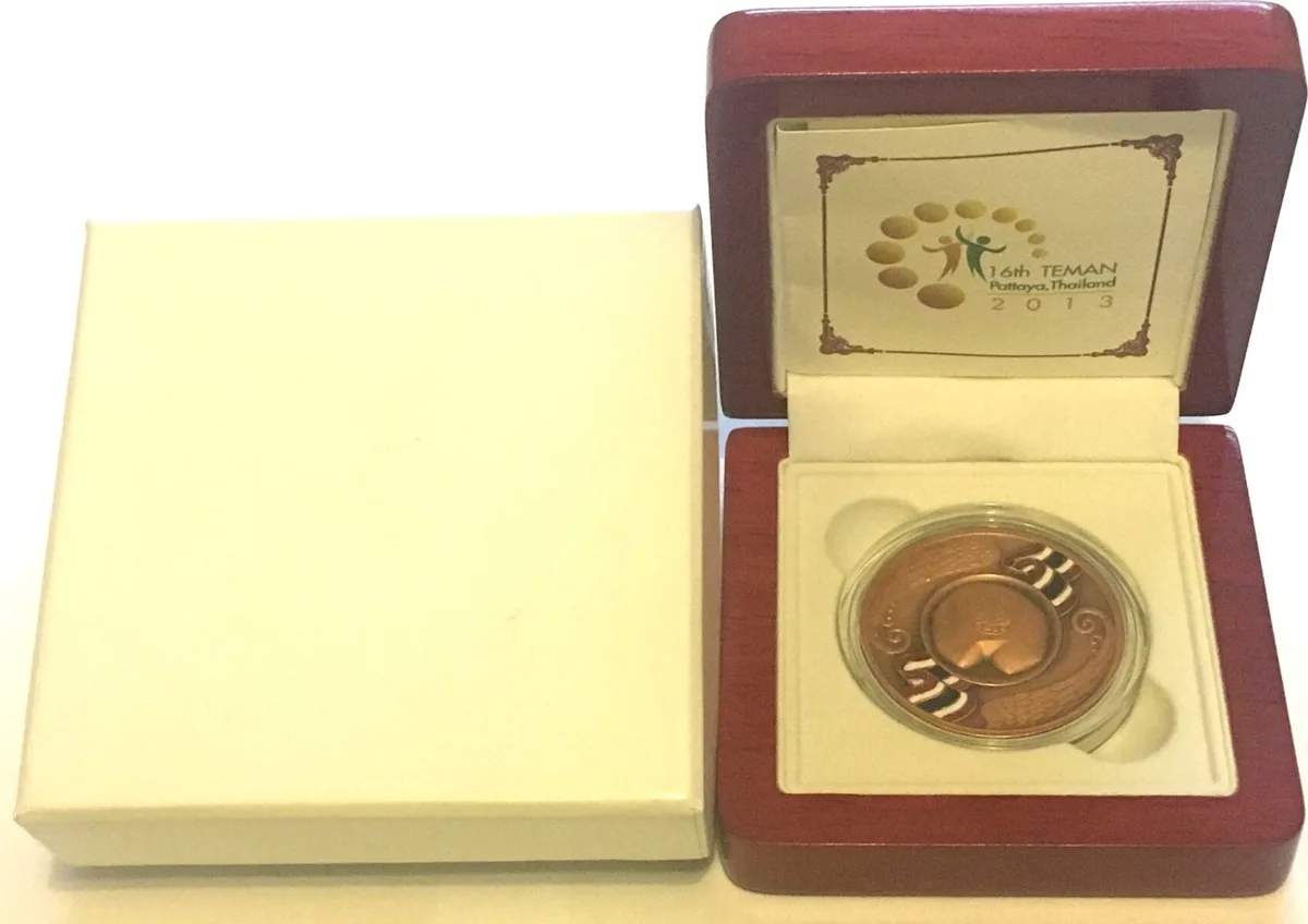 2013 16TH TEMAN CONFERENCE 2013 PATTAYA, THAILAND Participant medal 39mm BU