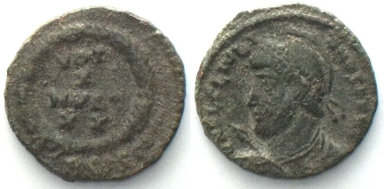361-363 JULIAN II Apostata (355-363 AD), AE 19mm, BSISC, Siscia mint, VOT X MVLT XX, VF+