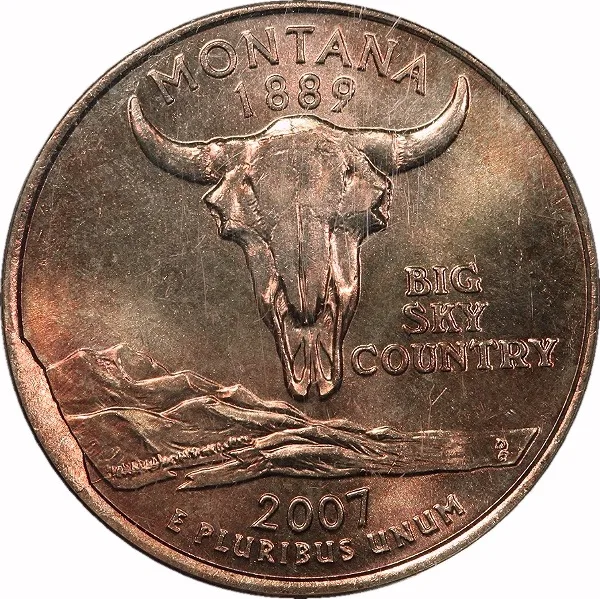 Washington 25¢, 2007, Reverse Cud @8:00, 25¢, MS67 , PCGS