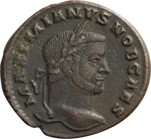 Galerius as Caesar. Follis