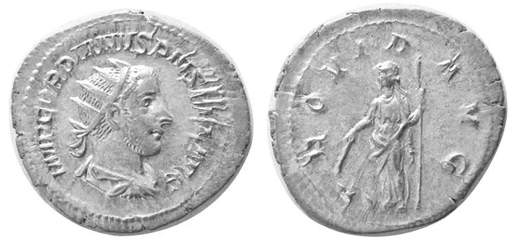 ROMAN EMPIRE, Gordian III. 238-244 AD. AR Antoninianus Choice EF
