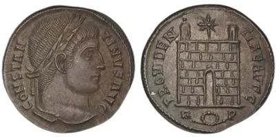 Constantine I “the Great”, AD 307–337. AE3 or billon nummus