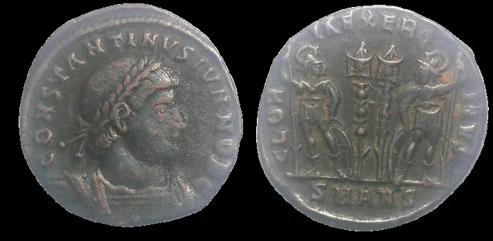 Roman Constantine II (Struck 330-335 AD) AE 16.8mm 2.08gm Follis