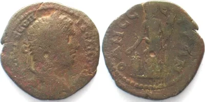 218-222 Thrace ODESSUS Tetrassaria AE 26mm of ELAGABAL 218-222 VF