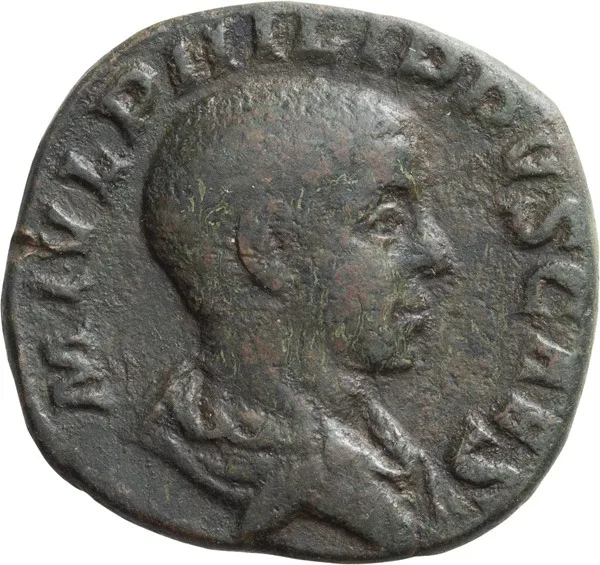 Philip II as Caesar. Sestertius