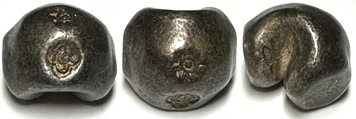 1782-1809 THAILAND 1 Baht, RAMA I (1782-1809), Unalom, Pot Duang Bullet Coin, silver, XF EF