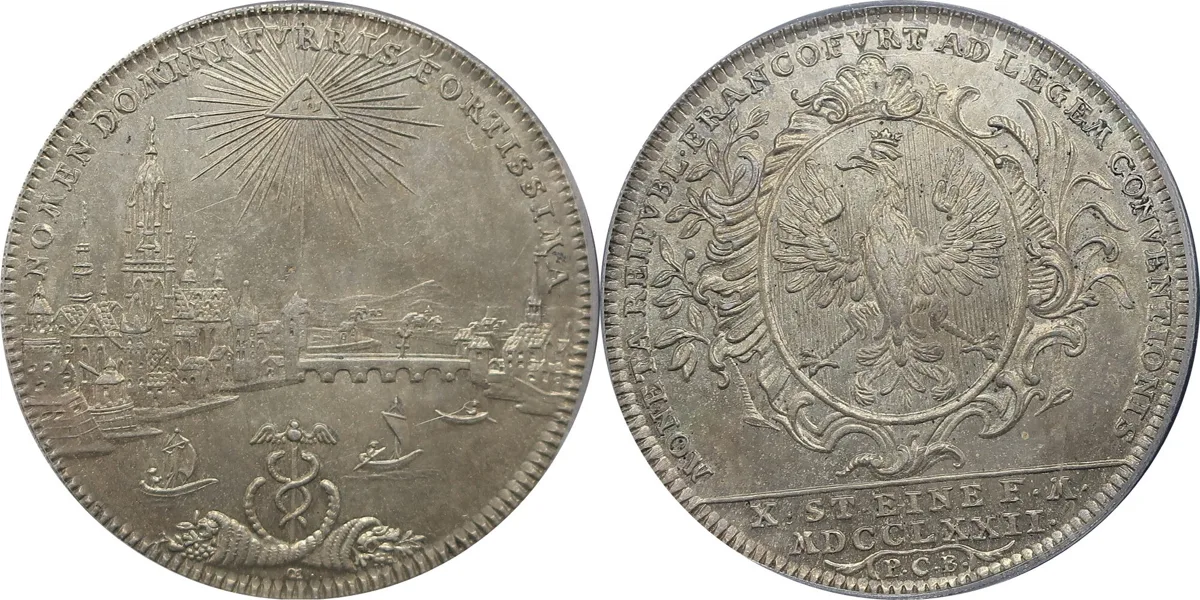 Thaler 1772-PCB City View MS 63
