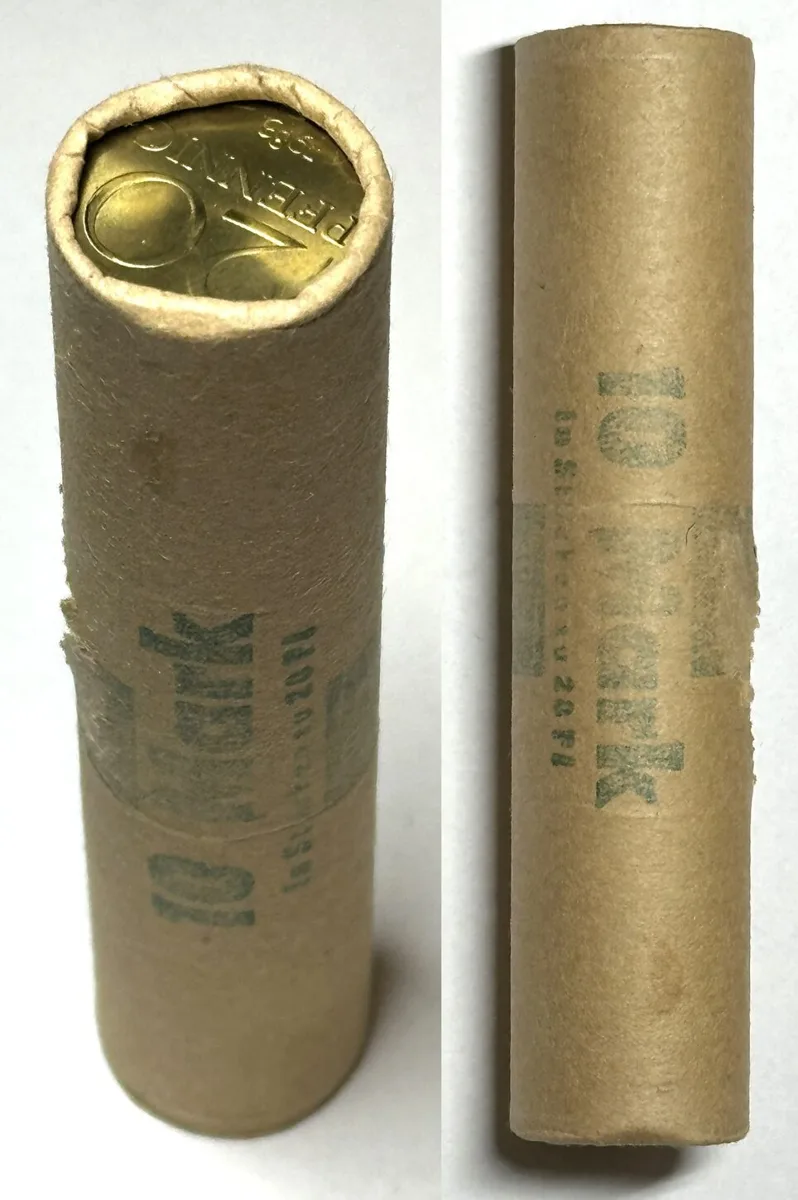 1983 GERMAN DEMOCRATIC REPUBLIC Coin roll 50 x 20 Pfennig 1983 BU