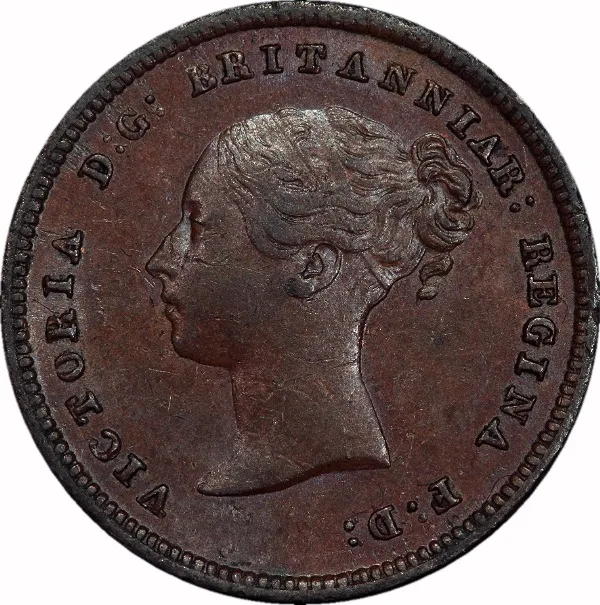 Great Britain, 1843, 1/2 Farthing, EF