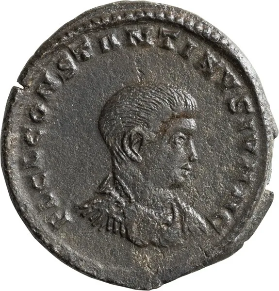Constantine II as Caesar. AE 3, Reduced Follis