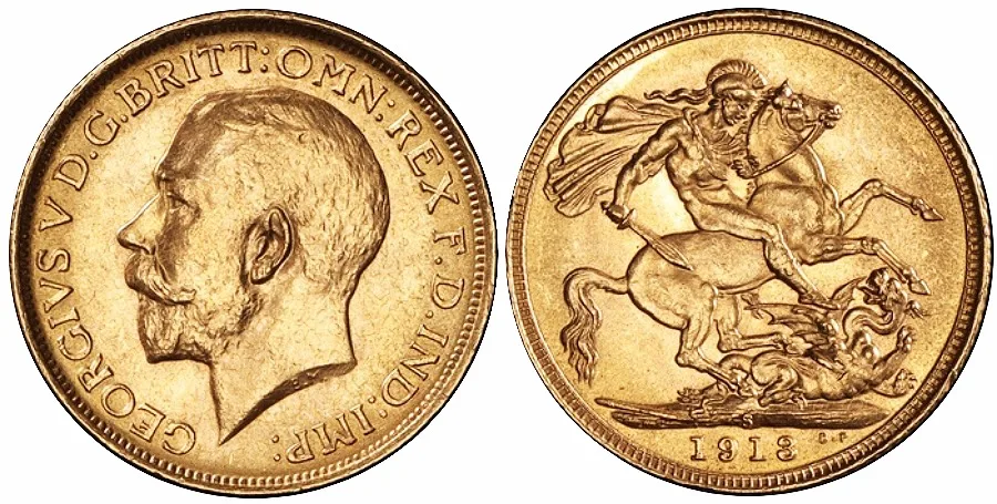 1913 S Australia King George V, Sovereign in superb UNC lustrous
