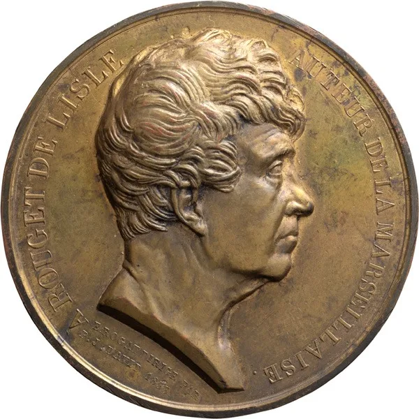France, La Marseillaise, 1833, Medal, EF
