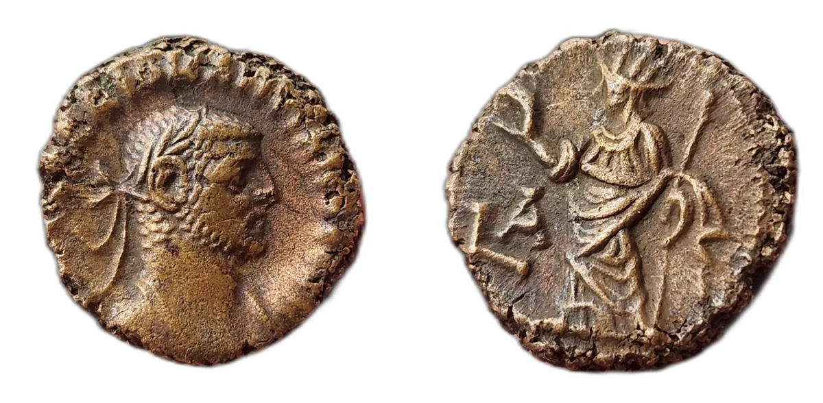 Potin Tetradrachm - Diocletian - Alexandria - Tyche Reverse