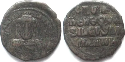 931-944 CONSTANTINE VII with ROMANUS I (913-959). AE Follis, 931-944, Constantinople VF
