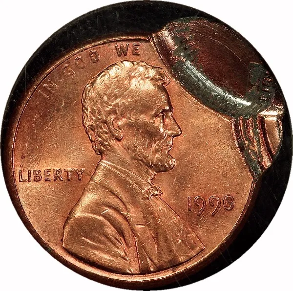 Lincoln Cent, 1990, Triple Struck, 1¢, MS64 RD, NGC