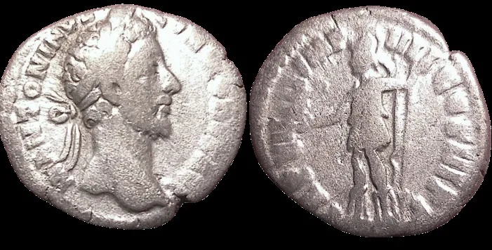 COMMODUS Augustus 179-192 (Struck 182 AD) AR 18mm, 2.4gm Denarius, Rome mint