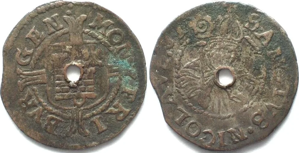 1631 Swiss FRIBOURG Batzen 1631 billon VF