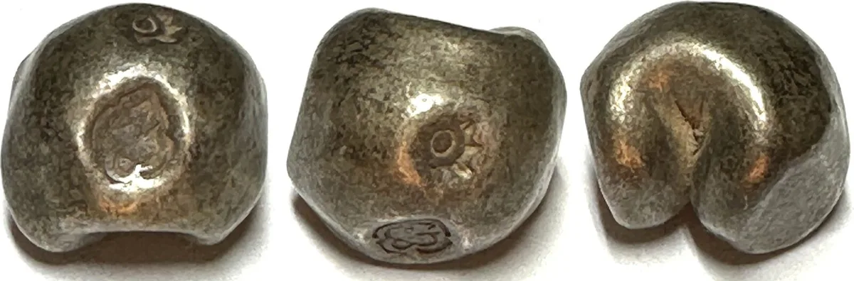 1782-1809 THAILAND 1 Baht, RAMA I (1782-1809), Unalom, Pot Duang Bullet Coin, silver, VF