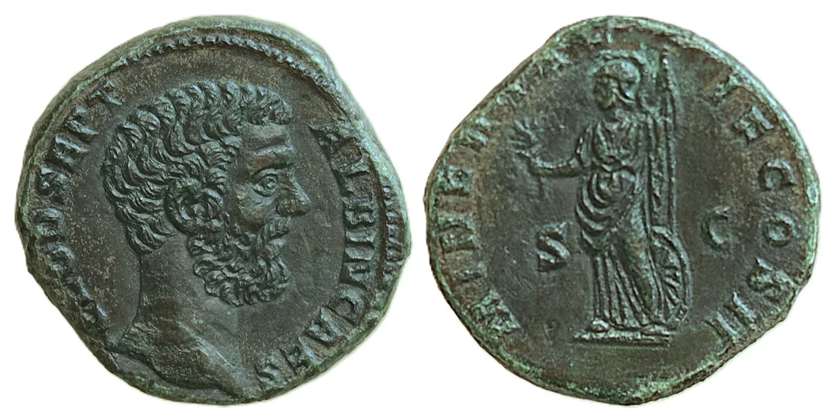 Clodius Albinus, as Caesar, Æ Sestertius. Rome, AD 194-195.