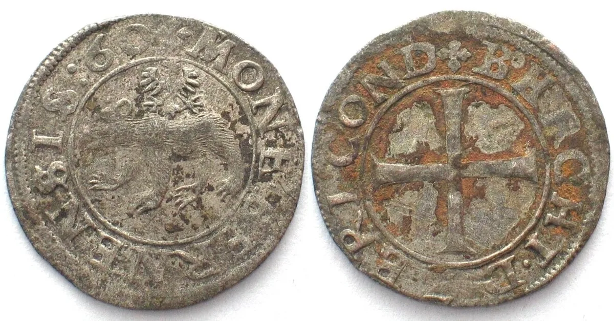 1560 Swiss BERN Kreuzer 1560 billon AU/XF! AU/EF