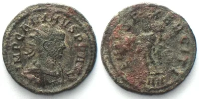 282-285 CARINUS (282-285). AE Antoninianus, GENIVS EXERCITI, KAA, Rome mint, VF+