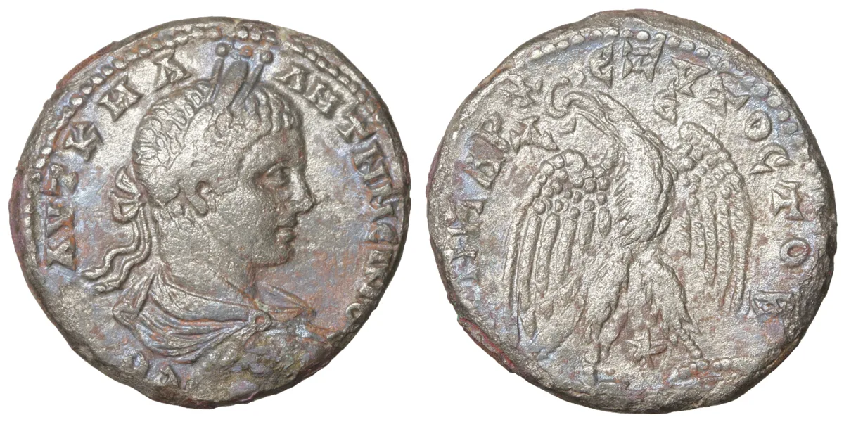 re29 Elagabalus (218-222), Tetradrachm, Antioch mint.