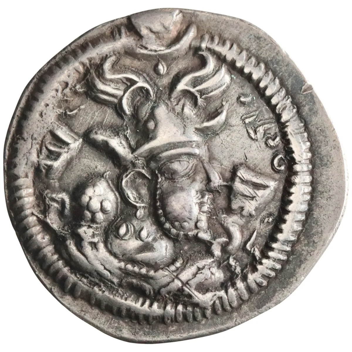 Sasanian: Peroz (457-484), silver drachm (2.87g), DA (Darabgird) mint, 457-484 CE.