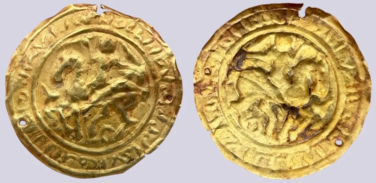 Mongol conquest of Central Asia. 13th cent. AD. AV bracteate (0.51g)