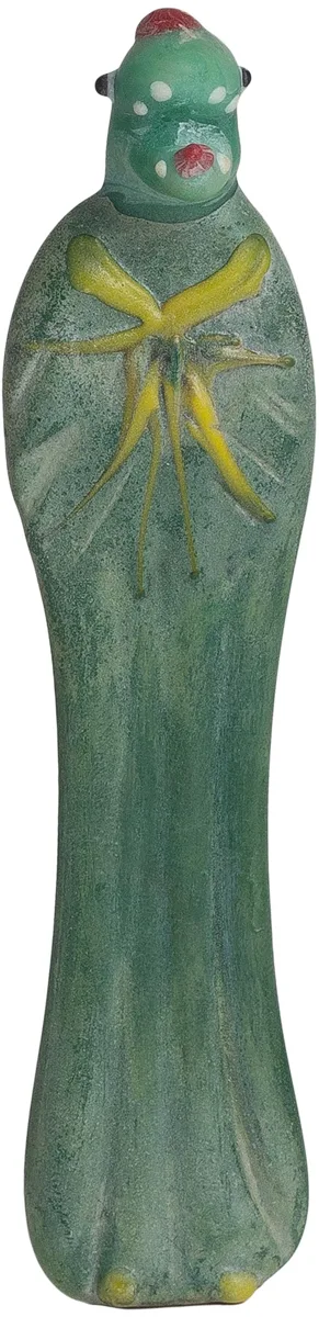 Chinese Late Qing Colored Glass Zodiac Snake Figure