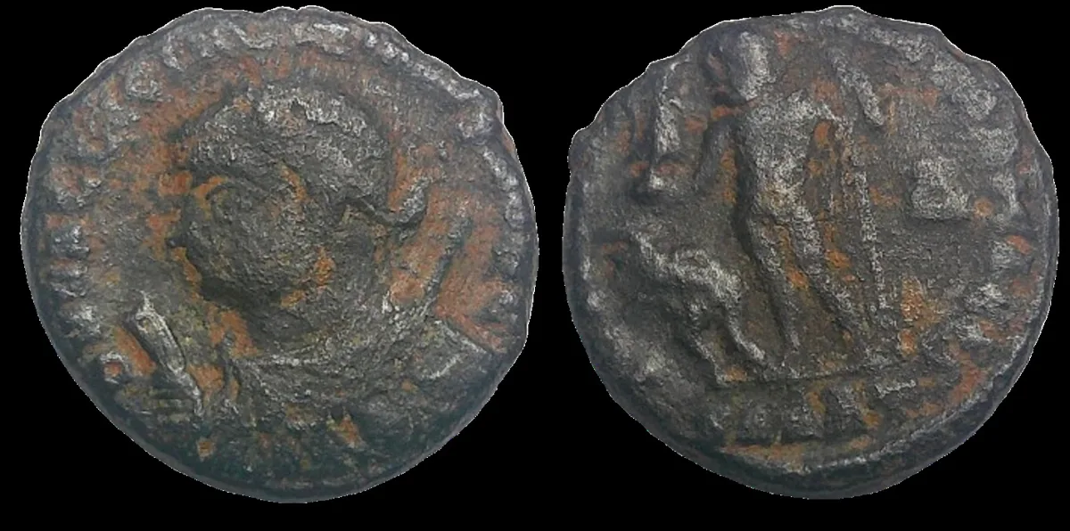 Licinius II 321-324 AD, AE 17.8mm 4gm follis of Heraclea, Rare