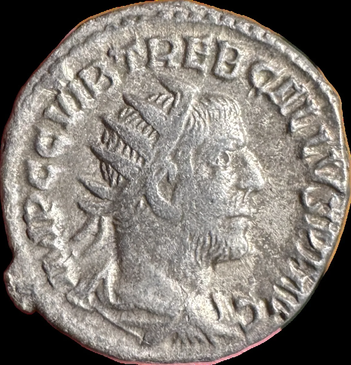 Trebonianus Gallus Antoninianus Antioch Mint Mars Advancing Left RIC IV 85