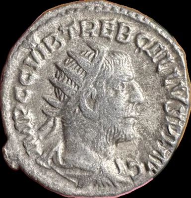 Trebonianus Gallus Antoninianus Antioch Mint Mars Advancing Left RIC IV 85