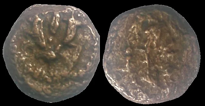 JUDAEA. Hasmoneans. Antigonus Mattathias. 40-37 BC. Æ 12mm 1.10gm prutah.