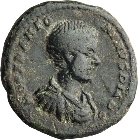 Diadumenian as Caesar. AE 25