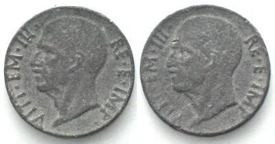 1939-1942 ITALY - TRIAL IN TIN or COUNTERFEIT 20 Centesimi 1939-42, RARE! VF