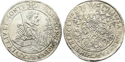 GERMANY, Sachsen, Johann Georg I. Elector, AR Taler, Dresden mint, Dated 1626 HI