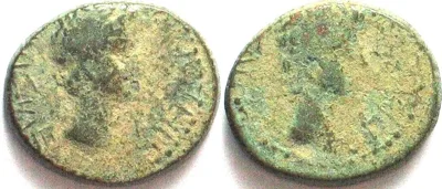 -11/12 KINGS of THRACE. Rhoemetalces I, 11 BC - 12 AD, AE 19mm, under Augustus, VF