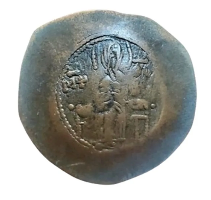 Byzantine Manuel l Comnenus 1143-1180 AD. Billon Trachy. Constantinople mint. VF