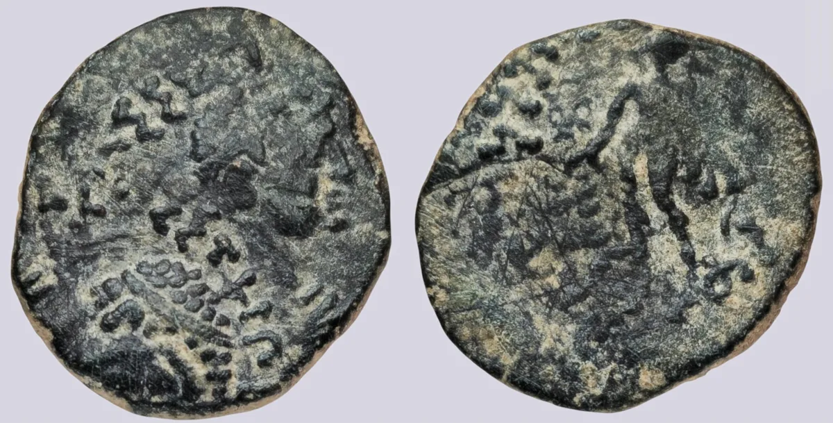 Kushans. Kujala Kadphises (15-50AD). AE tetradrachm (8.72g)