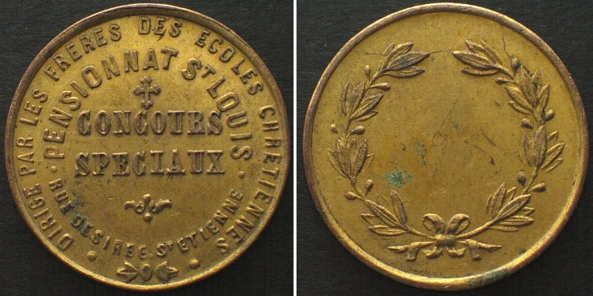 1900 CONCOURS SPECIAUX, ÉCOLE CHRETIENNE, PENSIONNAT ST. LOUIS ca. 1900 UNC-