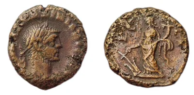 Potin Tetradrachm - Maximian - Alexandria - Tyche Reverse