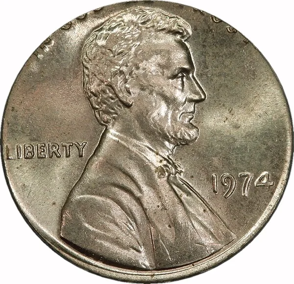 Lincoln Cent, 1975, On 10 Cent Planchet, 1¢, MS64 , ANACS