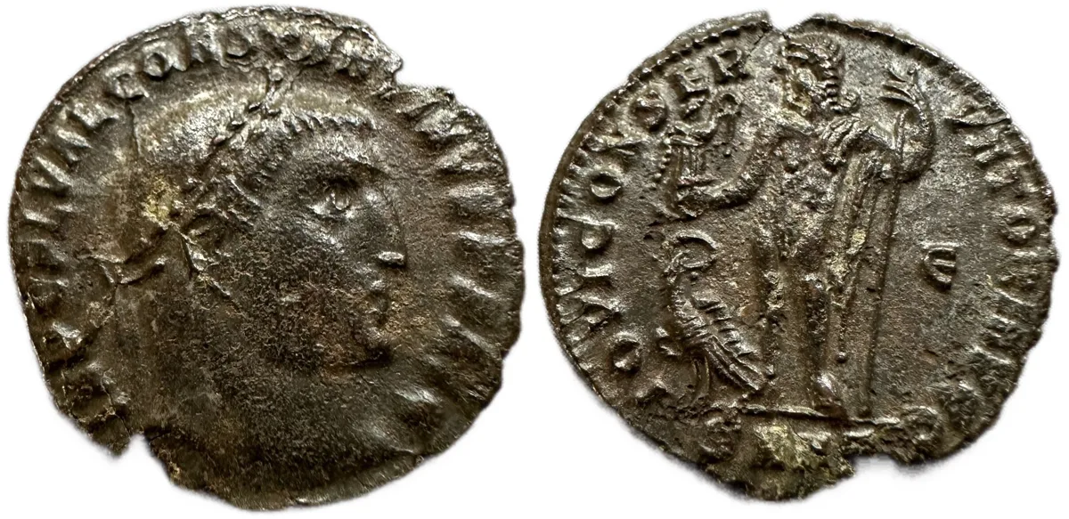 Constantine, 313-314 AD. Jupiter with Victory