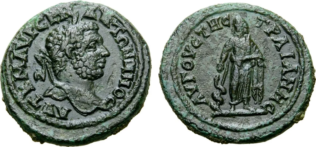 Caracalla Æ20 of Augusta Traiana, Thrace. AD 198-217.