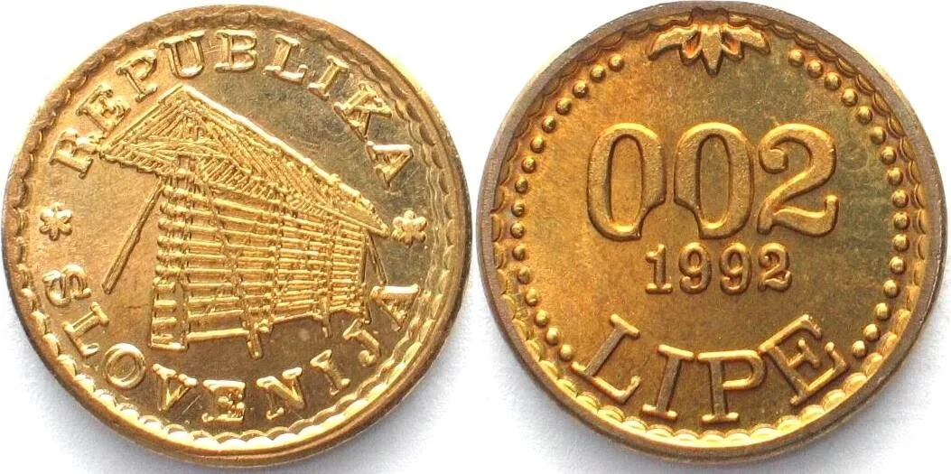 1992 SLOVENIA 0.02 Lipe 1992 Token LIPA HOLDING, Ljubljana Cu-Ni-Zn UNC