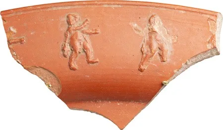 Roman North African Red Ware Fragment, Abraham Departing Sarah